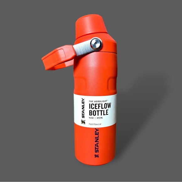 Stanley IceFlow Fast Flow Insulated Water Orange Bottle 16 oz - Picture 4 of 14